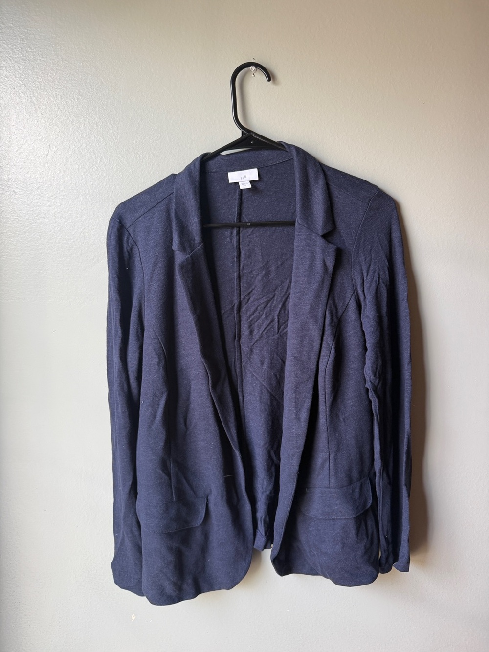 J.Jill Navy Blue Open Front Blazer Cardigan Women’s